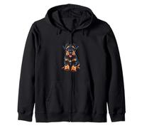 Airedale Terrier Puppy Zip Hoodie