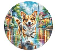 Airedale Terrier1000 Pieces Circular Puzzle AnimalCreative Adults And Kids Difficult Near Impossible1000pcs (67.5x67.5cm)