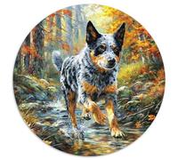 Airedale Terrier1000 Pieces Round Puzzle AnimalCreative Adults & Kids Difficult Near Impossible1000pcs (67.5x67.5cm)