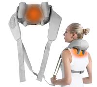 Airelax Neck Massager with Heat Cordless Shiatsu Back and Neck Massager, Electric Kneading Deep Tissue Shoulder and Back Masseur, Massage Pillow for Shoulder, Leg, Body Muscle