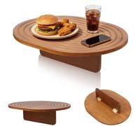 Airener Couch Insert Tray, 39x32 cm Wood Insert & Flat Sofa Organiser Fits Seat Gaps Armless Couch, 2 in 1 Sofa Table Tray for Snacks, Drinks, Magazine and Remote