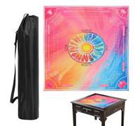 Airener Mahjong Mat, 30"x30" Non Slip Game Table Cover with Carrying Bag, Waterproof Noise Reducing Gaming Table Cloth for Mah-jongg,Poker, Board Games, Dominoes Card(Colour)
