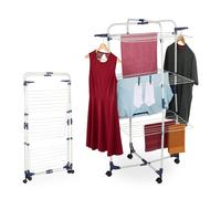 Airer Clothes Tower Drying Rack Hanger Garment Laundry Indoor Rolling Wheels