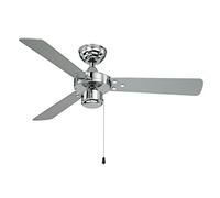 Ceiling Fan Cyrus Chrome with Pull Cord