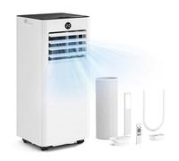 AIRFISH 7000 BTU Portable Air Conditioner - 4 Modes: Cooling, Fan, Dehumidifier, Sleep | Window Kit Included | As Quiet as 45 dB | Remote & Display | For Rooms up to 20 m²