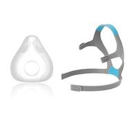 Airfit F20 Replacement Cushion and Headgear | Soft Silicone Seal, Adjustable Headgear, Secure & Comfortable Fit | Compatible with Airfit F20 Mask (Cushion Size- Large)