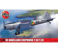 Airfix Standard Model Set - A04105A de Havilland Chipmunk T.10/T.20 Model Building Kit - Plastic Plane Kits for Adults & Children 8+, Set Includes Sprues & Decals - 1:48 Scale
