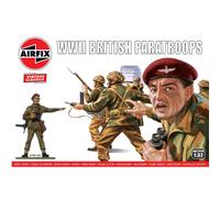 Airfix Model Figures Set - A02701V WWII British Paratroops - Model Building Kit Accessories, Plastic Model Kits for Adults & Children 8+, Set Includes 14 Unpainted Figures - Accessory for Dioramas