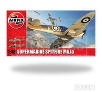 Airfix Plastic Model Kit Supermarine Spitfire Mk.Ia – 1:48, Sprues & Decals, Ages 8+, A05126A