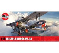 Airfix A05145 Bristol Bulldog Mk.IIA Military Aircraft Plastic Kit for Adults and Children Set Includes 3 different schemes Decals - 1:48 Scale Model Plane