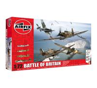 Airfix 1/72 Battle of Britain Model Kit Gift Set Spitfire Hurricane Paints Glue