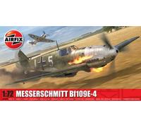Airfix Model Set - A01008B Messerschmitt Bf109E-4 Model Building Kit - Plastic Model Plane Kits for Adults & Children 8+, Set Includes Sprues & Decals- 1:72 Scale Model