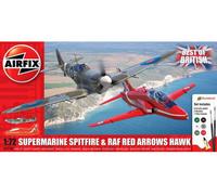 Airfix 1-72 Scale Best Of British Spitfire And Hawk Model Kit