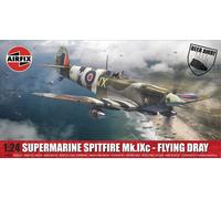 Airfix Model Set - A17001A Supermarine Spitfire Mk.IXc - Flying Dray Model Aircraft Kit - Plastic Plane Kits for Adults, Set Includes Special Edition Pint Glass - 1:24 Scale