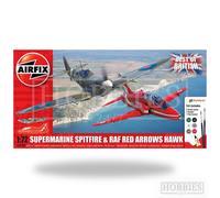 Airfix 2x 1/72 Planes Spitfire Red Arrows Mustang F35 Avro Lancaster Model Kits