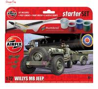 Airfix A55117A Hanging Gift Set - Willys MB Jeep 1:72 Model Kit