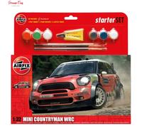 Airfix 55304A - 1/32 HANGING GIFT SET - MINI COUNTRYMAN WRC (PLASTIC KIT)