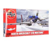 Airfix A01004 North American P-51D Mustang 1:72 Scale Series 1 Plastic Model Kit, for 8+ Years