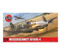 Airfix Model Set - A01008B Messerschmitt Bf109E-4 Model Building Kit - Plastic Model Plane Kits for Adults & Children 8+, Set Includes Sprues & Decals- 1:72 Scale Model