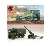 AIRFIX A01314V AEC Matador & 5.5in Gun Vintage Classics 1:76 Military Model Kit
