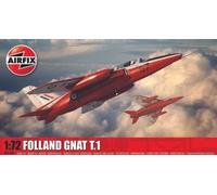 Airfix Model Set - A02105 Folland Gnat T.1 Model Building Kit - Plastic Model Plane Kits for Adults & Children 8+, Set Includes Sprues & Decals - 1:72 Scale Model