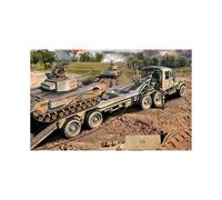 Airfix Vintage Classics Set - A02301V Scammel Tank Transporter - Plastic Model Tank Kits for Adults & Children 8+, Set Includes 107 Pieces, Sprues & Decals - 1:76 Scale Model Tank Set