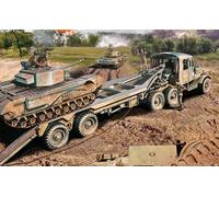 Airfix Vintage Classics Set - A02301V Scammel Tank Transporter - Plastic Model Tank Kits for Adults & Children 8+, Set Includes 107 Pieces, Sprues & Decals - 1:76 Scale Model Tank Set