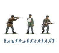Airfix Model Figures Set - A02712V WWII German Paratroops - Model Building Kit Accessories, Plastic Model Kits for Adults & Children 8+, Set Includes 14 Unpainted Figures - Accessory for Dioramas