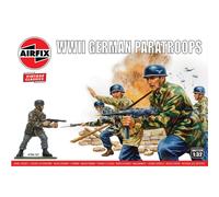 Airfix Model Figures Set - A02712V WWII German Paratroops - Model Building Kit Accessories, Plastic Model Kits for Adults & Children 8+, Set Includes 14 Unpainted Figures - Accessory for Dioramas