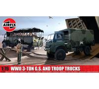 Airfix A03306A WWII 3-ton 4x4 General Service & Troop Trucks Plastic model-making kit