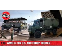 Airfix A03306A WWII 3-ton 4x4 General Service & Troop Trucks Plastic model-making kit
