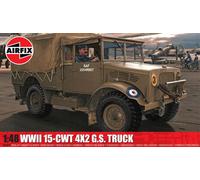 AIRFIX - Model Set - A03313A WWII RAF 15-cwt 4 x 2 G.S. Truck Model Building Kit - Plastic Motor Vehicle Building Kit for Adults & Children 8+, Set Includes Sprues & Decals - 1:48 Scale