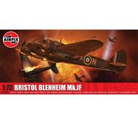 AIRFIX - A04059 Bristol Blenheim Mk.IF Military Aircraft Classic Model Building Kit - Plastic Plane Kits for Adults & Children 8+, Set Includes Sprues & Decals - 1:72 Scale