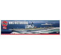 Airfix Vintage Classics Set - A04201V HMS Victorious - Plastic Model Ship Kits for Adults & Children 8+, Set Includes 94 Pieces - 1:600 Scale Model Ship Set