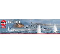 Airfix Vintage Classics Set - A04202V HMS Hood - Plastic Model Ship Kits for Adults & Children 8+, Set Includes 131 Pieces - 1:600 Scale Model Ship Set