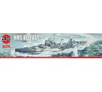 Airfix Vintage Classics Set - A04212V HMS Belfast - Plastic Model Ship Kits for Adults & Children 8+, Set Includes 250 Pieces - 1:600 Scale Model Ship Set