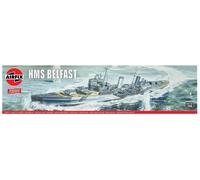 Airfix Vintage Classics Set - A04212V HMS Belfast - Plastic Model Ship Kits for Adults & Children 8+, Set Includes 250 Pieces - 1:600 Scale Model Ship Set