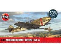 Airfix Standard Model Set - A05120C Messerschmitt Bf109E-3/E-4 Model Building Kit - Plastic Plane Kits for Adults & Children 8+, Set Includes Sprues & Decals - 1:48 Scale