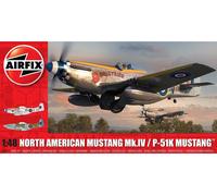 Airfix A05137 North American Mustang Mk.IV P-51K Plastic Model Kit 1:76 Scale
