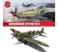 Airfix A05143 Supermarine Spitfire Tr.9 Model Building Kit - Plastic Plane Kits for Adults & Children 8+, Set Includes Sprues & Decals 1:48 Scale