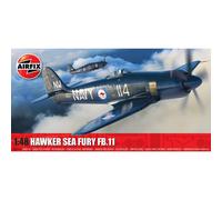 Airfix Model Set - A06105A Hawker Sea Fury FB.II Model Building Kit - Plastic Model Plane Kits for Adults & Children 8+, Set Includes Sprues & Decals - 1:48 Scale Model
