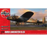 Airfix Model Set - A08013A Avro Lancaster B.III Model Building Kit - Plastic Model Plane Kits for Adults & Children 8+, Set Includes Sprues & Decals - 1:72 Scale Model