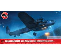 AIRFIX - Model Set - A09007A Avro Lancaster B.III (SPECIAL) 'THE DAMBUSTERS' Model Building Kit - Plastic Plane Kits for Adults & Children 8+, Set Includes Sprues & Decals - 1:72 Scale