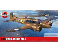 Airfix Model Set - A09191 Avro Anson Mk.I Model Building Kit - Plastic Model Plane Kits for Adults & Children 8+, Set Includes Sprues & Decals - 1:48 Scale Model
