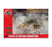 Airfix A1361 T34/85 II2 Factory Production Military Vehicle - 1:35 Scale Model Kit
