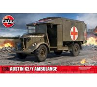 Airfix Model Set - A1375 Austin K2/Y Ambulance Model Kit - Plastic Motor Vehicle Model Building Kit for Adults & Children 8+, Set Includes Sprues & Decals - 1:35 Scale Model, Red