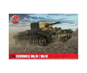 Airfix A1384 Cruiser Mk,VIII A27M Cromwell Mk,IV, Mk,VI Plastic Model Making Kit, Un-Painted