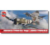 Airfix A40001 Twin Pack - Eurofighter Typhoon FGR.4 (FMOG) + Hawker Typhoon Mk.Ib Classic Kit Model Building kit