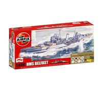 Airfix Gift Set Model Kit - HMS Belfast Warship (Imperial War Museum) 1:600 Scale