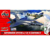 Airfix 'Then And Now' Spitfire Mk.Vc & F-35B Lightning II 1:72 Model Kit